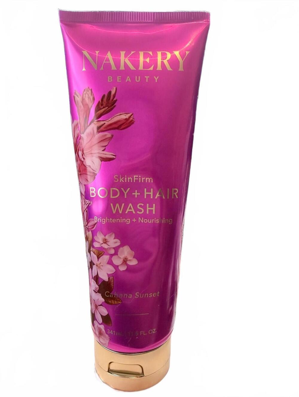 Nakery SkinFirm Body Hair Wash Citrus Sunset 16 oz New